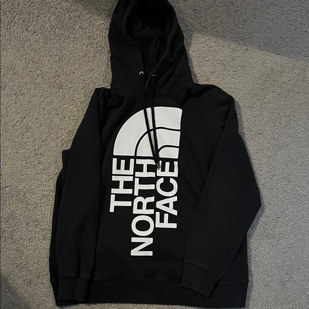 The North Face Black and White Logo Hoodie